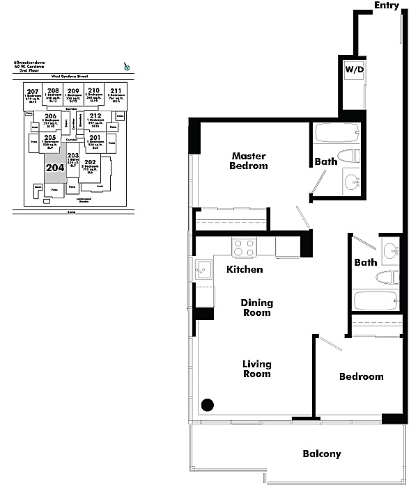 Floor plan 204