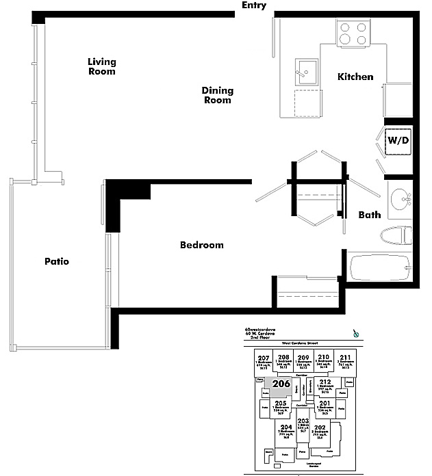Floor plan 206