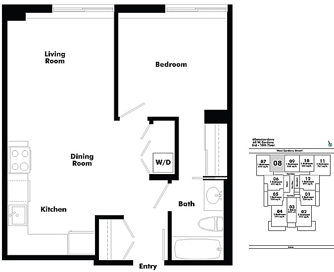Floor plan 708