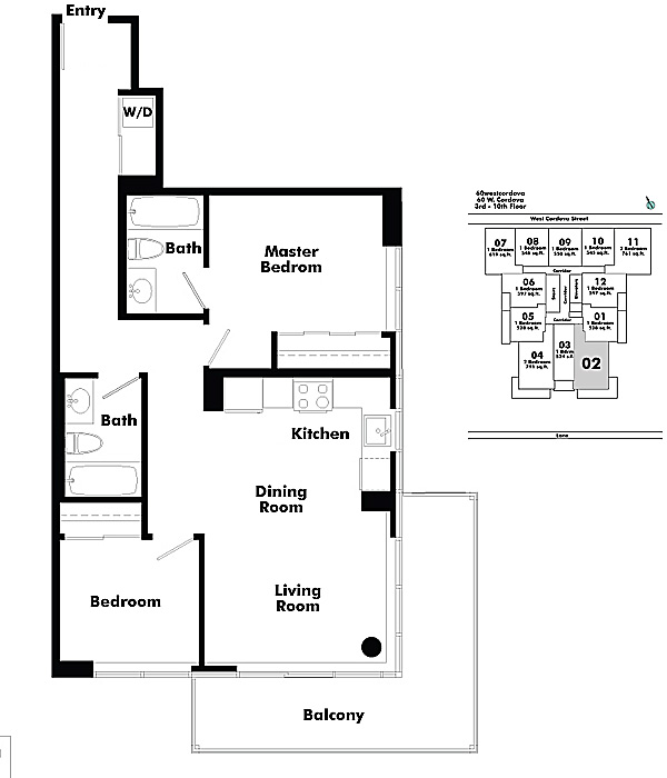 Floor plan 402