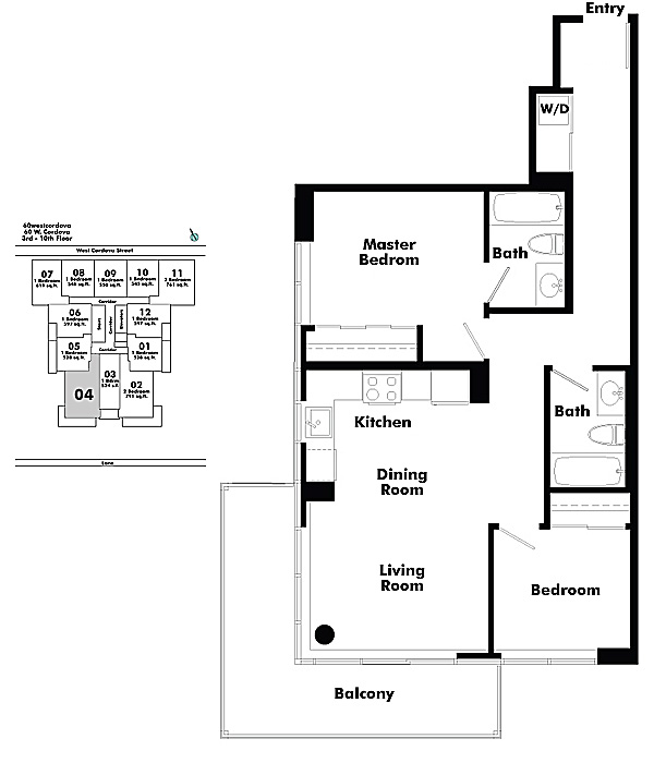 Floor plan 704