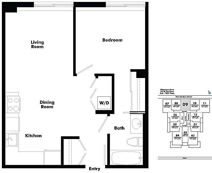 Floor plan 809