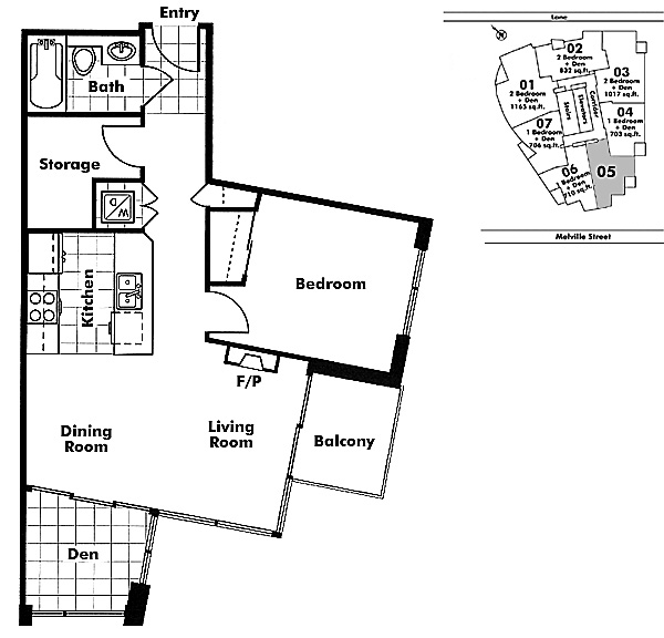 Floor plan 605