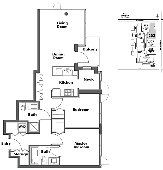 Floor plan 203