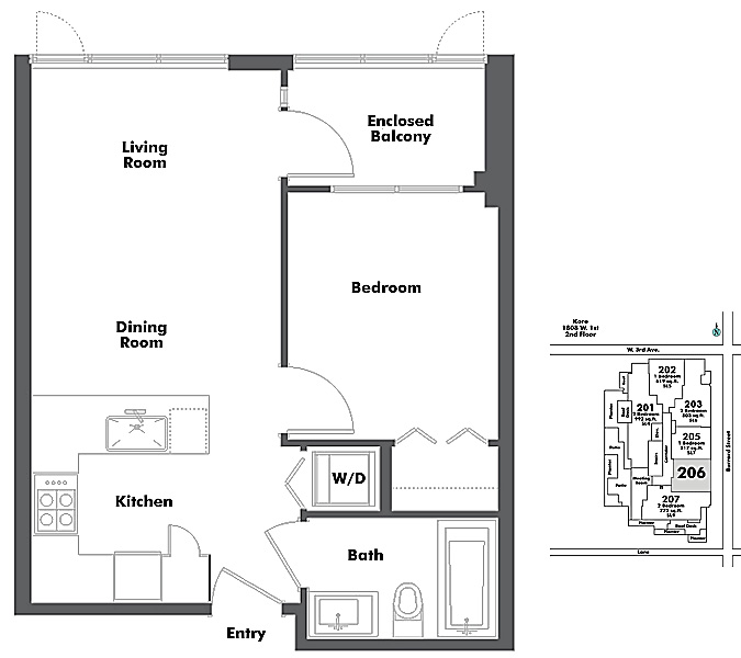 Floor plan 206