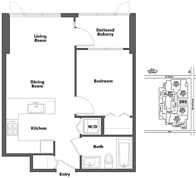 Floor plan 205
