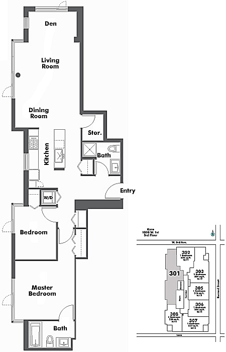 Floor plan 301