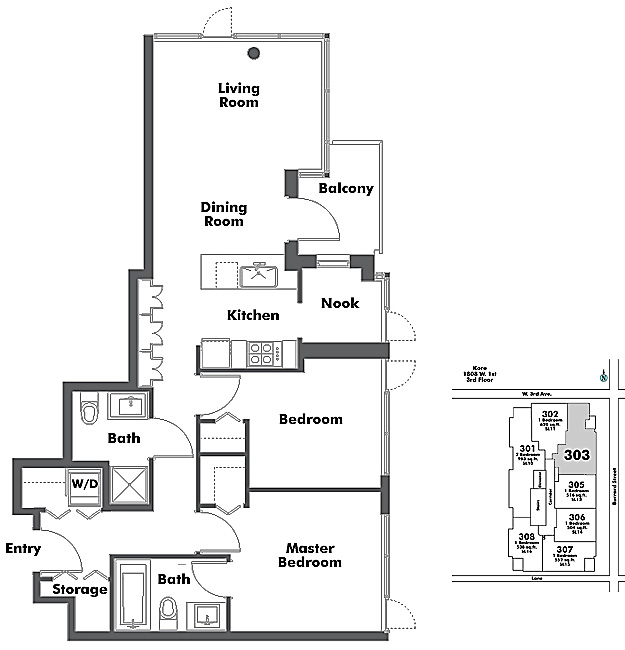 Floor plan 303