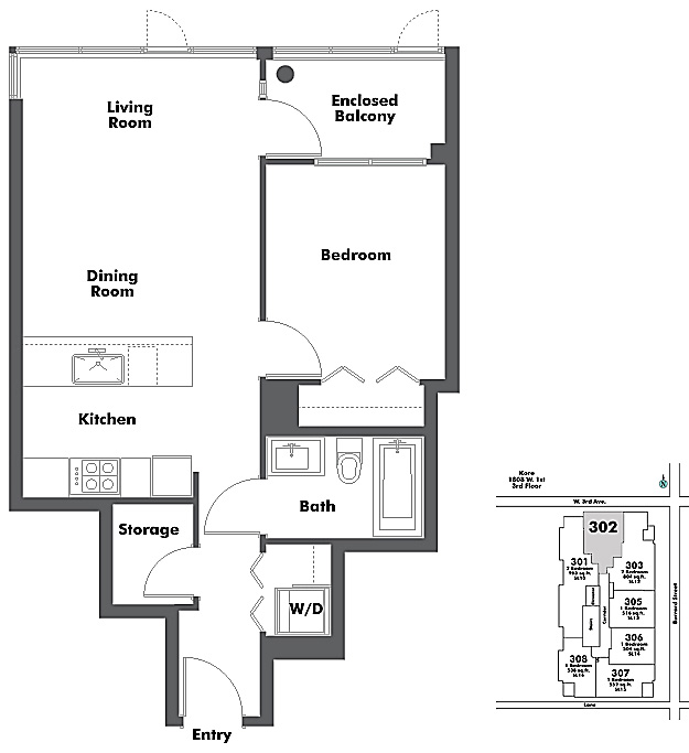 Floor plan 302