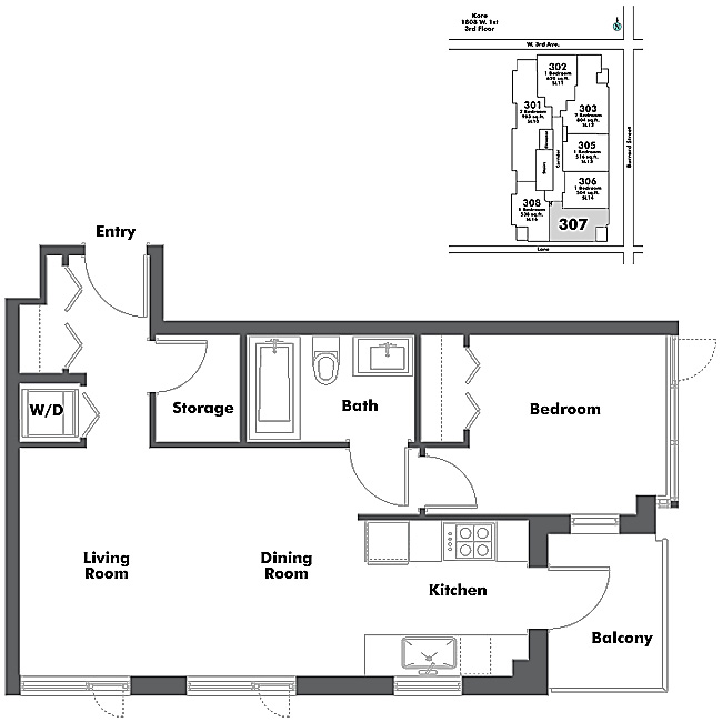 Floor plan 307