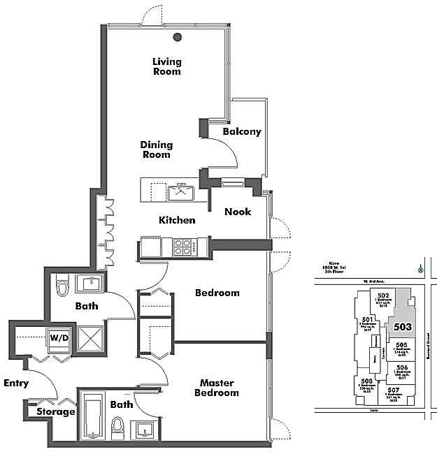 Floor plan 503