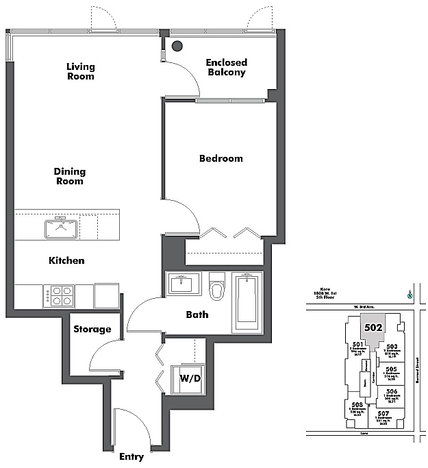 Floor plan 502