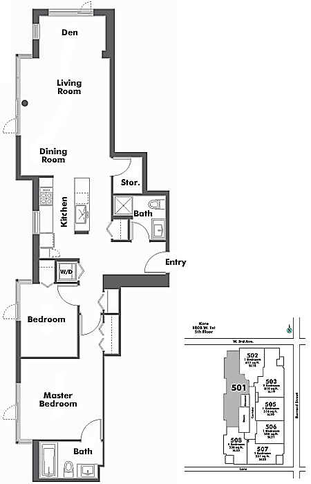 Floor plan 501