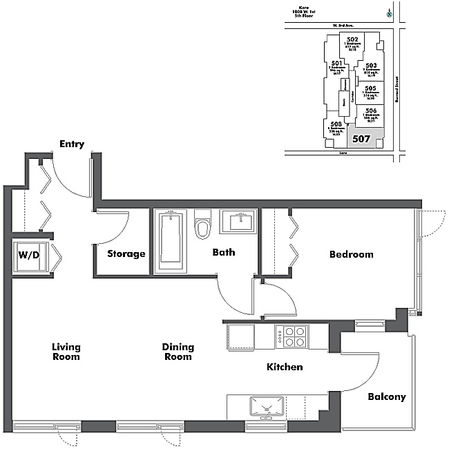 Floor plan 507