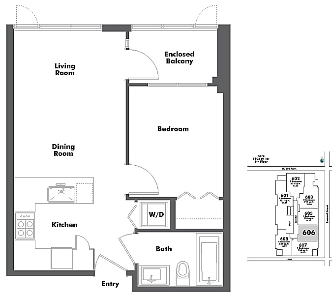 Floor plan 606
