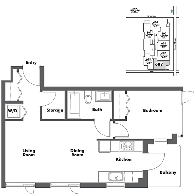 Floor plan 607