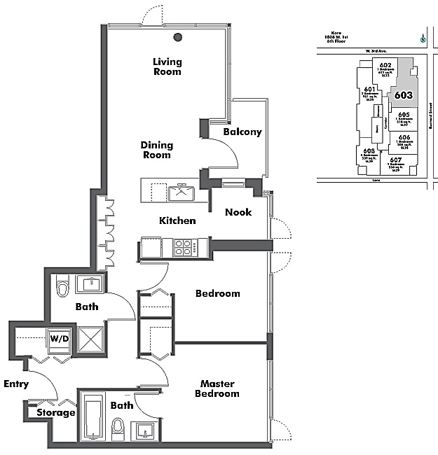Floor plan 603