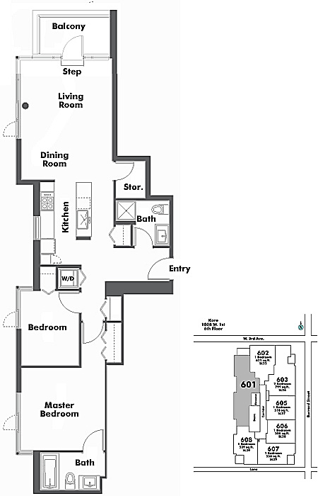 Floor plan 601