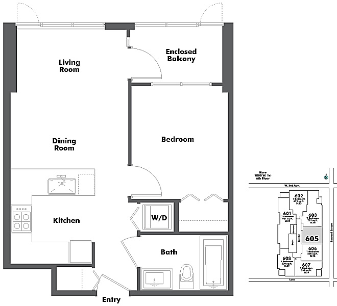 Floor plan 605