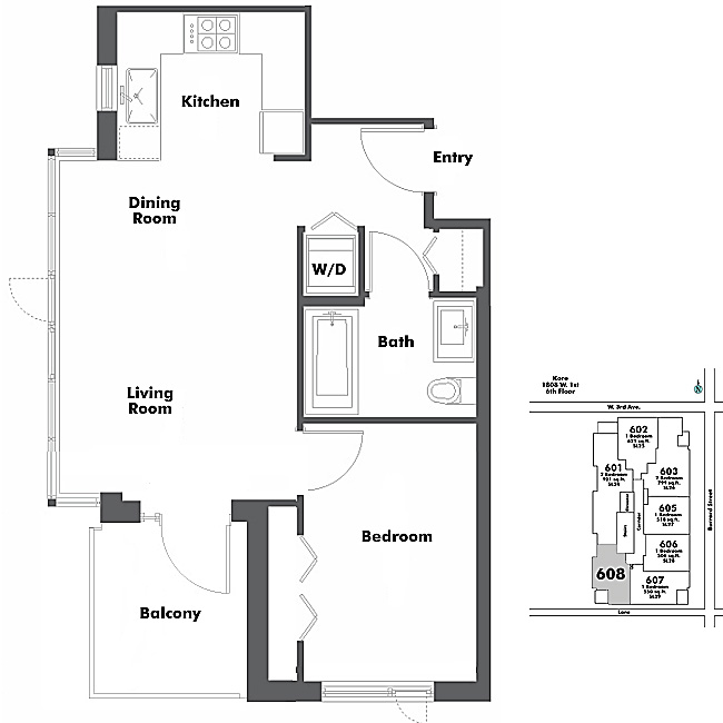 Floor plan 608