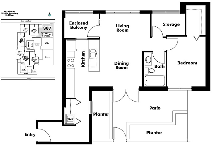Floor plan 307