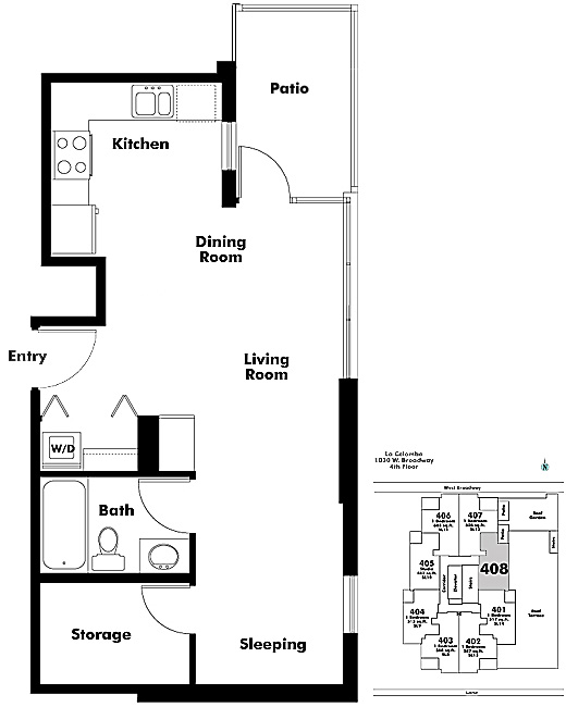 Floor plan 408