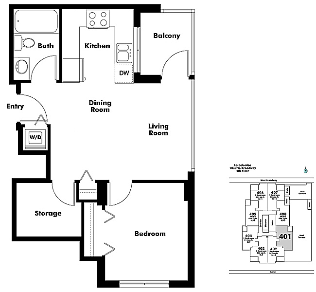 Floor plan 401