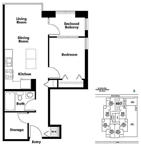 Floor plan 407