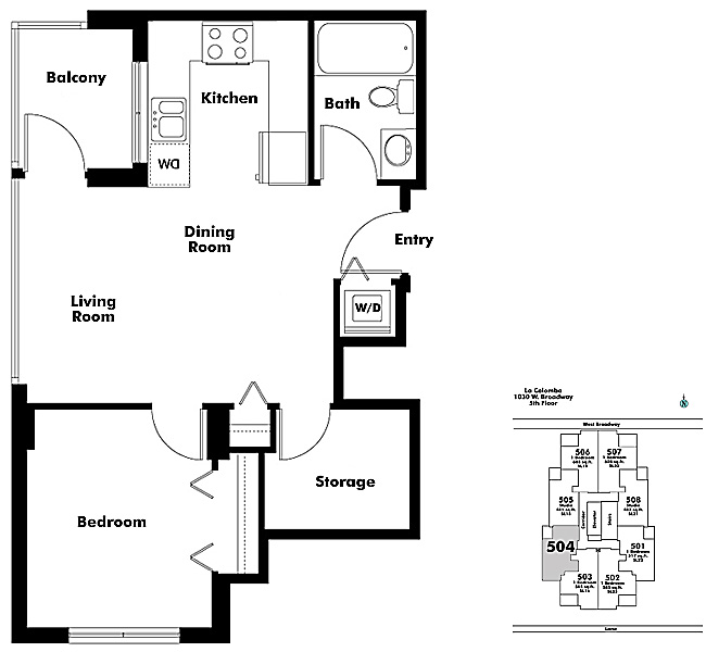 Floor plan 504