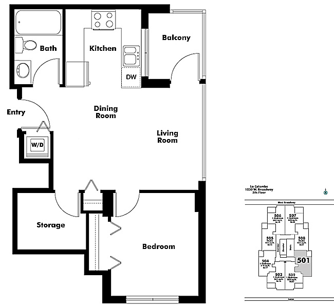 Floor plan 501