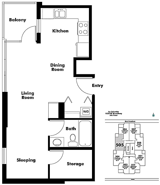 Floor plan 505