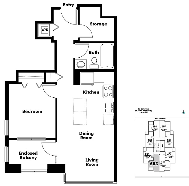 Floor plan 503