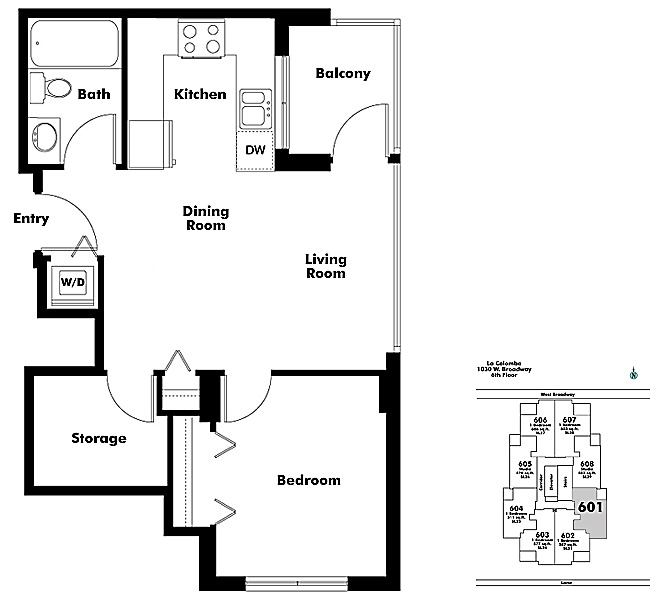 Floor plan 601