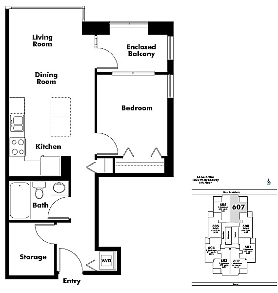 Floor plan 607