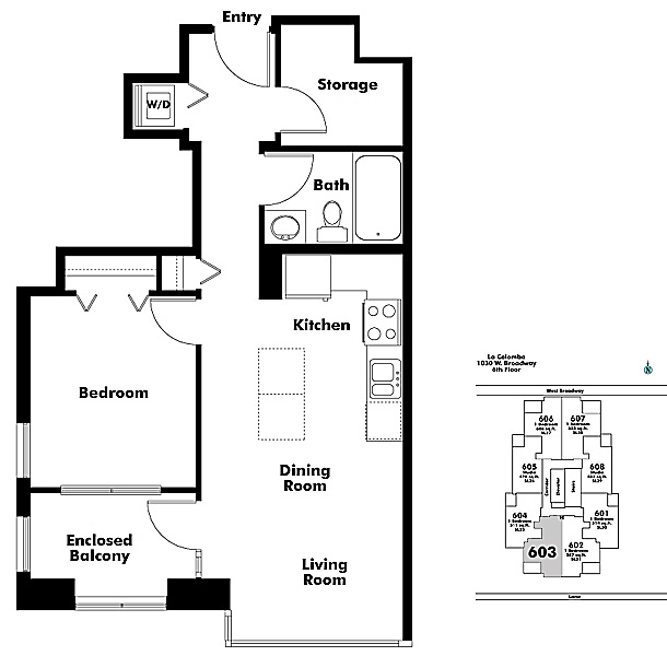 Floor plan 603