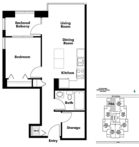 Floor plan 706