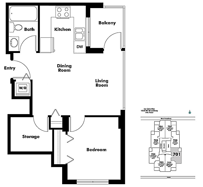 Floor plan 701