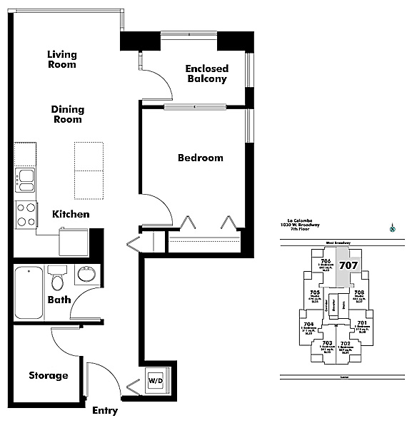 Floor plan 707