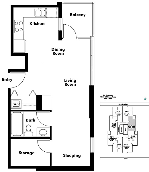 Floor plan 908