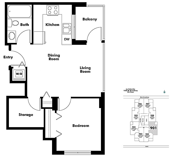 Floor plan 901