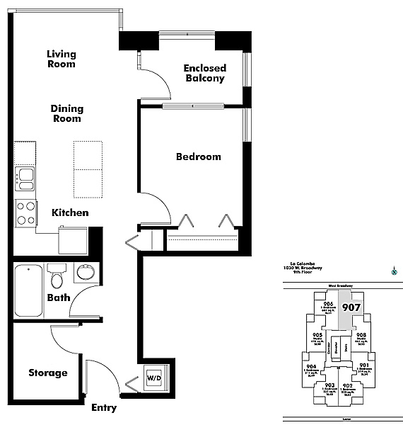 Floor plan 907