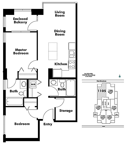 Floor plan 1105
