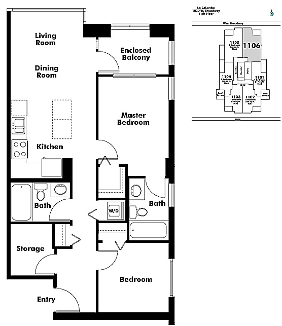 Floor plan 1106