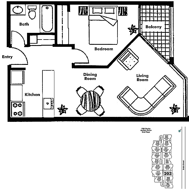 Floor plan 203