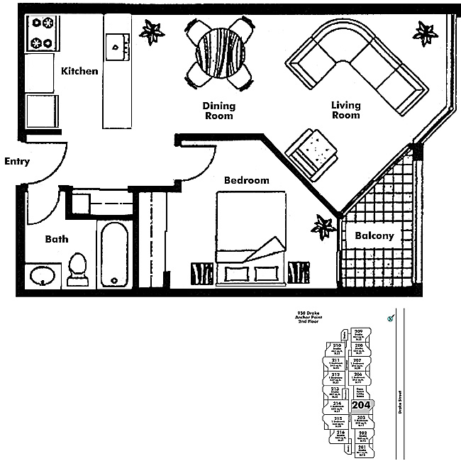 Floor plan 204