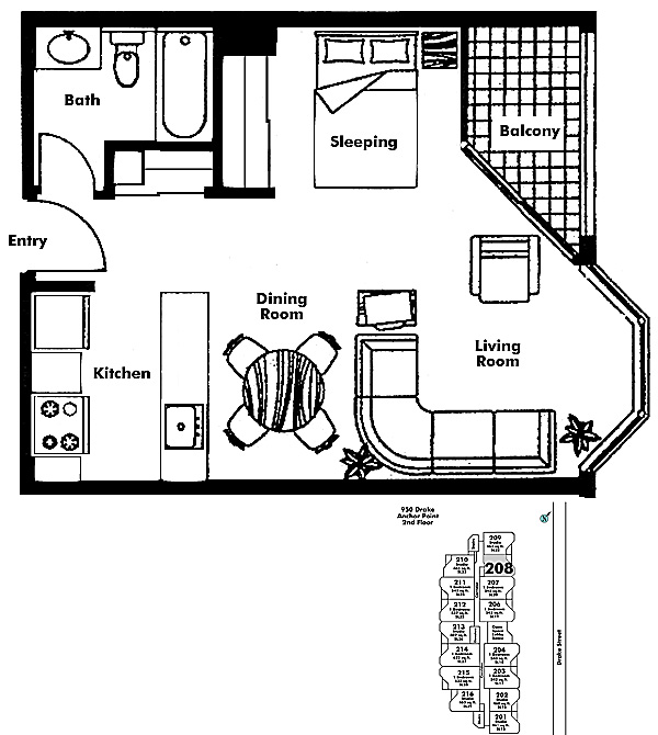 Floor plan 208