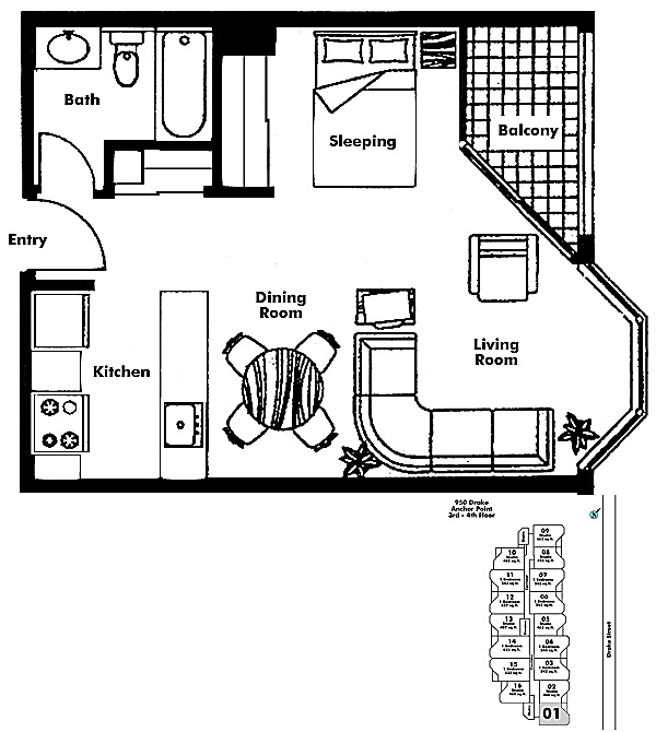 Floor plan 401