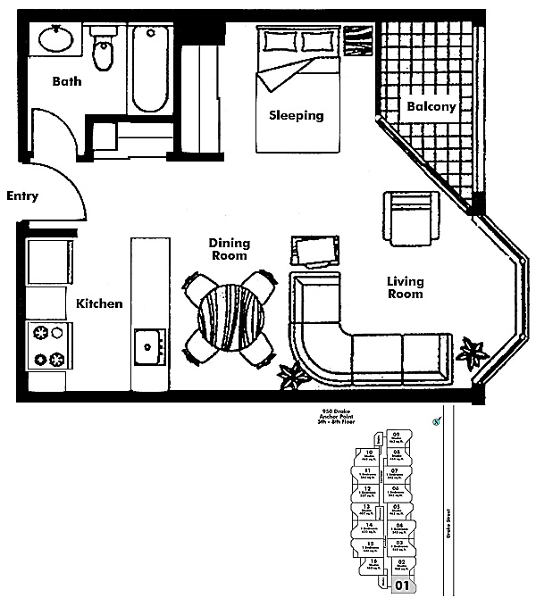 Floor plan 701