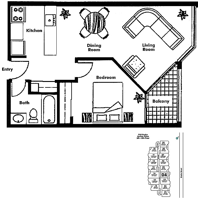 Floor plan 704