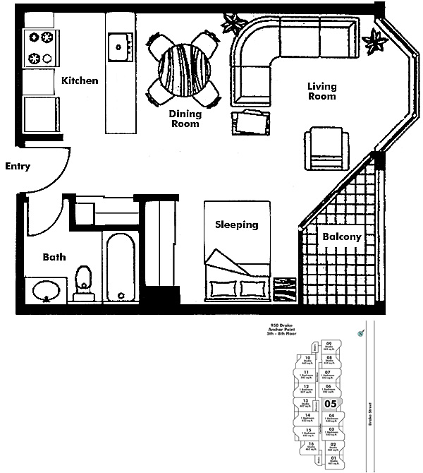 Floor plan 705